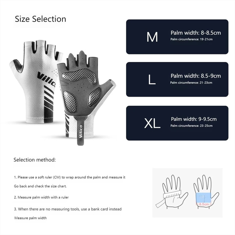 Unisex Breathable Antishock Cycling Gloves Half Finger Road Bike Gloves For Men And Women 4