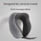 UShaped Memory Foam Travel Neck Pillow Soft Cervical Support Airplane Pillow 0