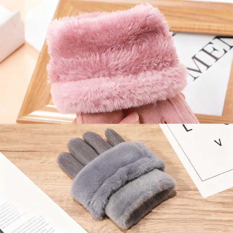 Womens Waterproof Touch Screen Winter Ski Gloves Thickened Fleece Warm Outdoor Riding And Mountain 5