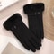Womens Waterproof Touch Screen Winter Ski Gloves Thickened Fleece Warm Outdoor Riding And Mountain 8
