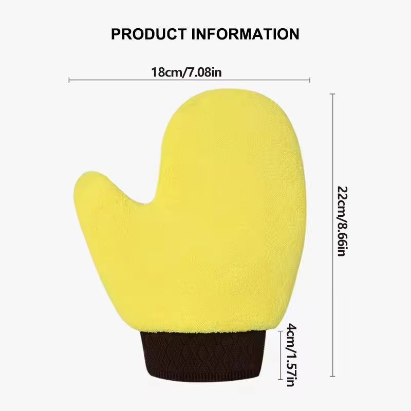 DoubleFaced Coral Fleece Car Wash Glove Auto Cleaning Mitt For Paint Window And Glass Care 5