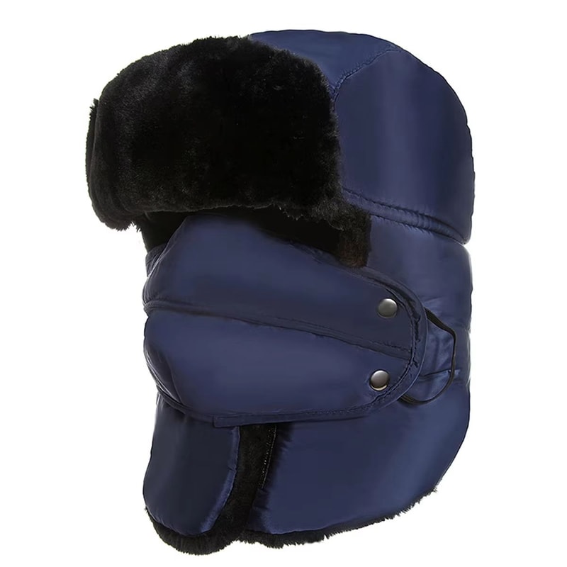 Windproof Warm Russian Trapper Bomber Hat Unisex Thermal Winter Ski And Snow Cap 7