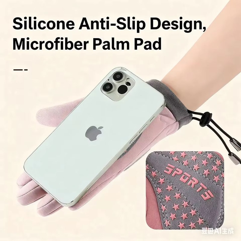 Kids Waterproof Winter Gloves Thicken Plus Velvet Warm Cycling And Riding Mittens For Boys And Gir 2