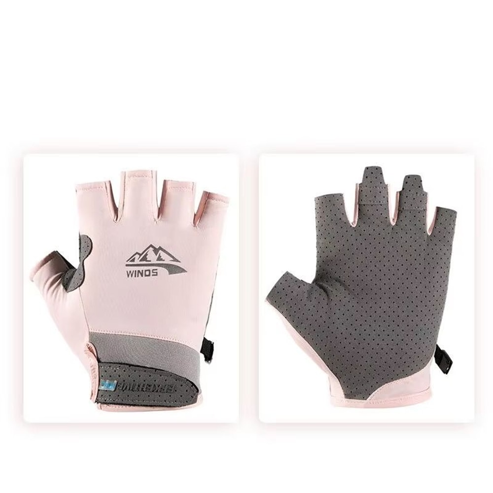Ice Silk Sunscreen UV Protection Outdoor Sports Gloves AntiSlip Driving Cycling Fishing Summer Glo 9