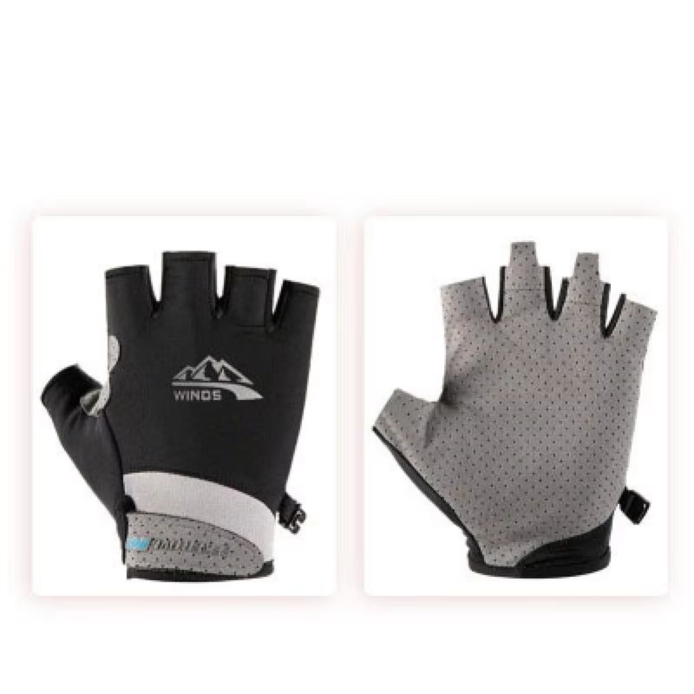 Ice Silk Sunscreen UV Protection Outdoor Sports Gloves AntiSlip Driving Cycling Fishing Summer Glo 7