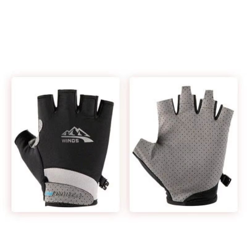 Ice Silk Sunscreen UV Protection Outdoor Sports Gloves AntiSlip Driving Cycling Fishing Summer Glo 7