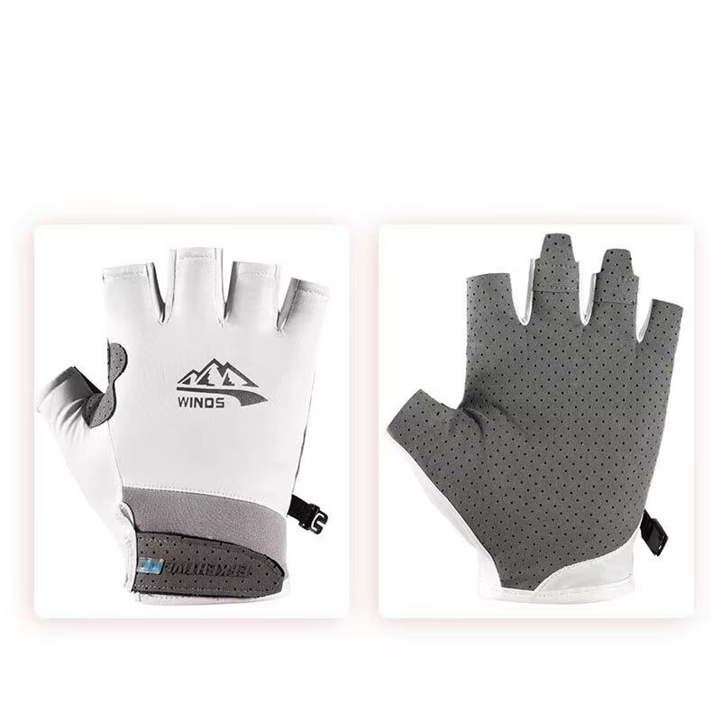 Ice Silk Sunscreen UV Protection Outdoor Sports Gloves AntiSlip Driving Cycling Fishing Summer Glo 8
