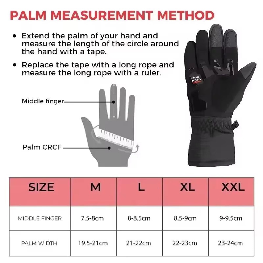 Windproof Leather Motorcycle Gloves Touch Screen Compatible Motocross Motorbike Riding Gloves For 4