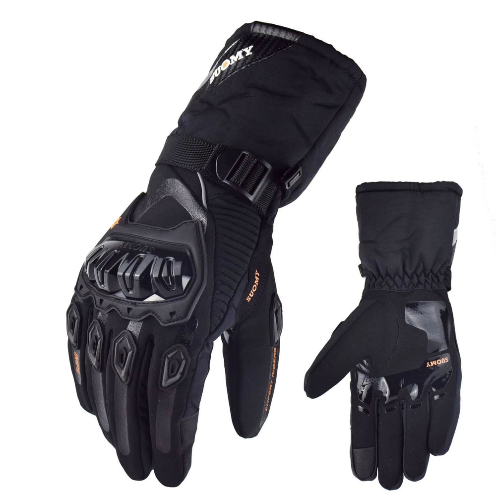 Windproof Leather Motorcycle Gloves Touch Screen Compatible Motocross Motorbike Riding Gloves For 6