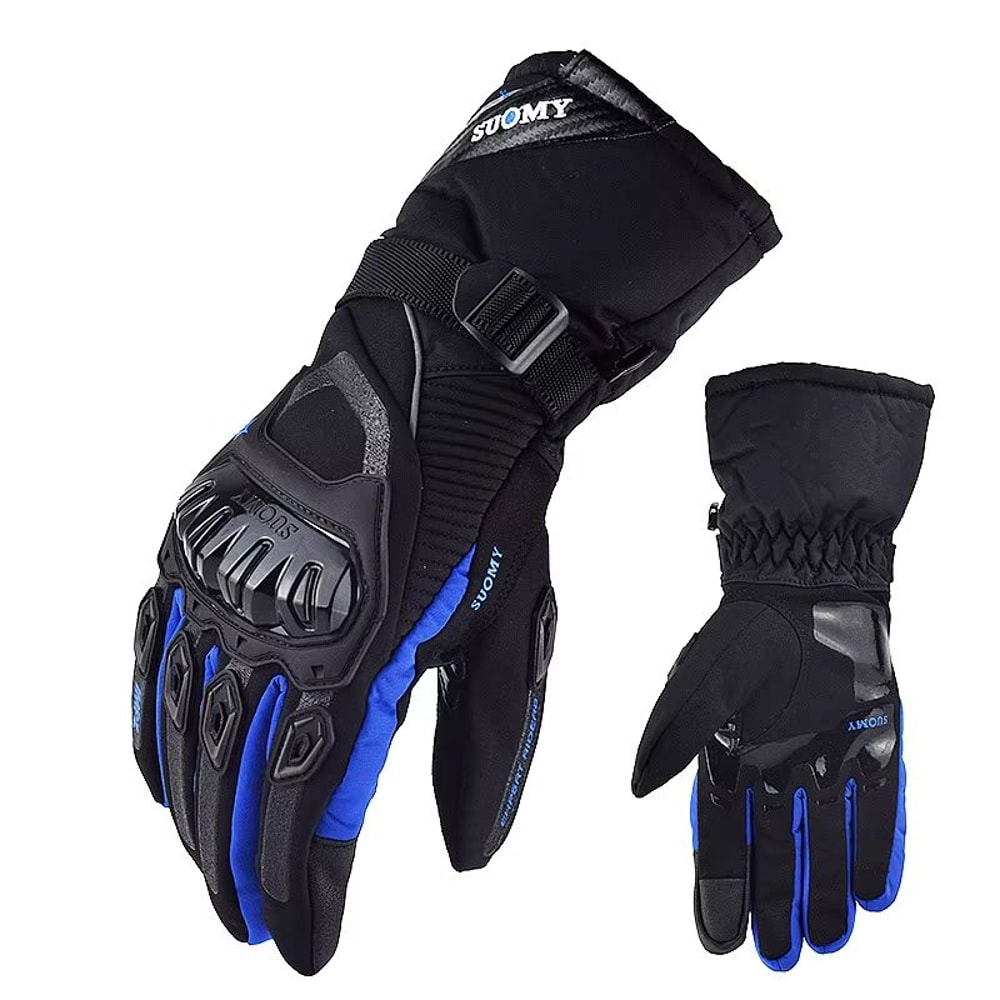 Windproof Leather Motorcycle Gloves Touch Screen Compatible Motocross Motorbike Riding Gloves For 7