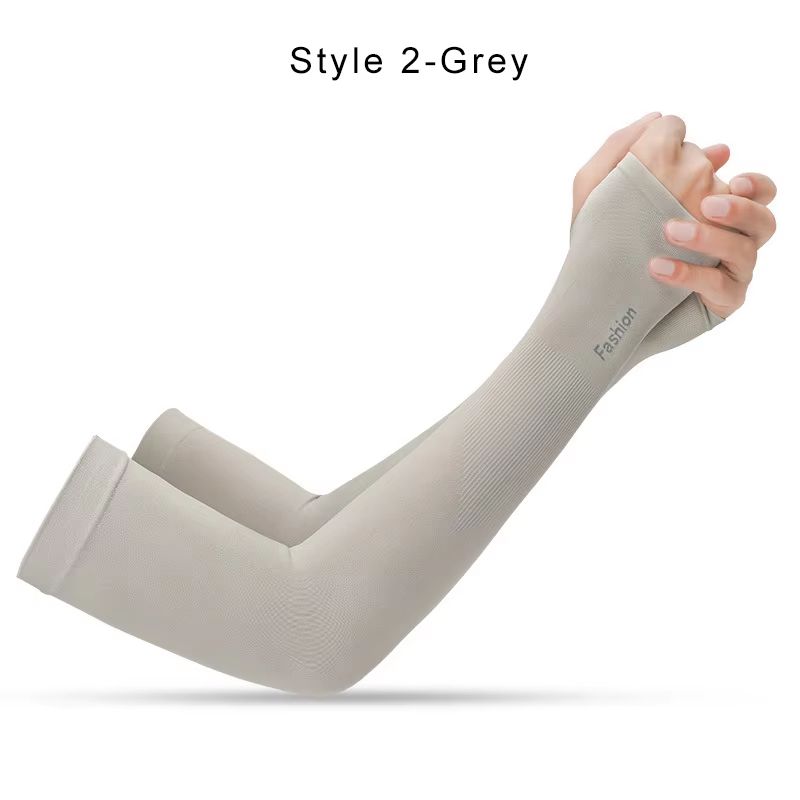 UV Sun Protection Outdoor Cycling Arm Sleeves Cool Elastic AntiSlip Sports Arm Covers For Men And 8