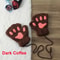 Cute Cat Claw Winter Half Finger Gloves Thick Fluffy Bear Paw Plush Fingerless Mittens For Women A 9