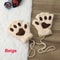 Cute Cat Claw Winter Half Finger Gloves Thick Fluffy Bear Paw Plush Fingerless Mittens For Women A 7