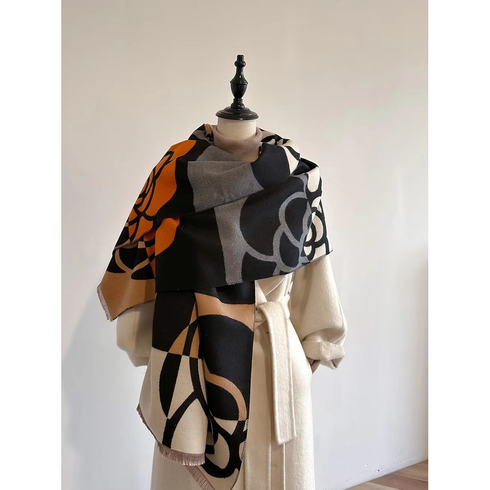 Luxury Womens Cashmere Winter Scarf Thick Warm Pashmina Shawl Wrap Blanket Bufanda 6