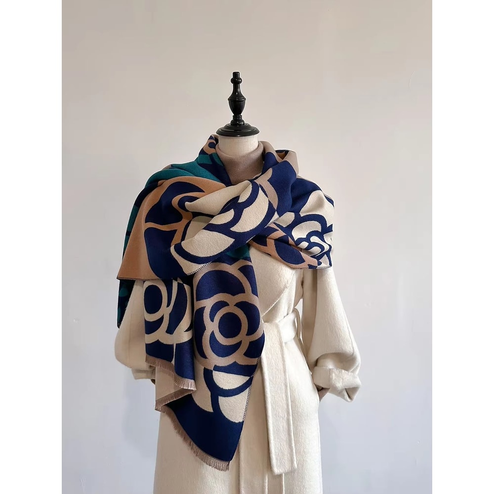 Luxury Womens Cashmere Winter Scarf Thick Warm Pashmina Shawl Wrap Blanket Bufanda 10