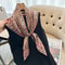 Luxury Leopard Print Satin Square Scarf Headband Set 2756x2756in Fashion Hair Band Neckerchief W 2