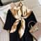 Luxury Satin Twill Square Scarf For Women 35x35in Elegant Shawl Headscarf Neck Tie Bandana 1