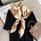 Luxury Satin Twill Square Scarf For Women 35x35in Elegant Shawl Headscarf Neck Tie Bandana 1