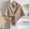 KoreanStyle Wool Blend Triangular Shawl For Women Autumn Winter Thick Warm Neck Wrap 11