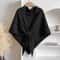 KoreanStyle Wool Blend Triangular Shawl For Women Autumn Winter Thick Warm Neck Wrap 3