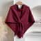 KoreanStyle Wool Blend Triangular Shawl For Women Autumn Winter Thick Warm Neck Wrap 6