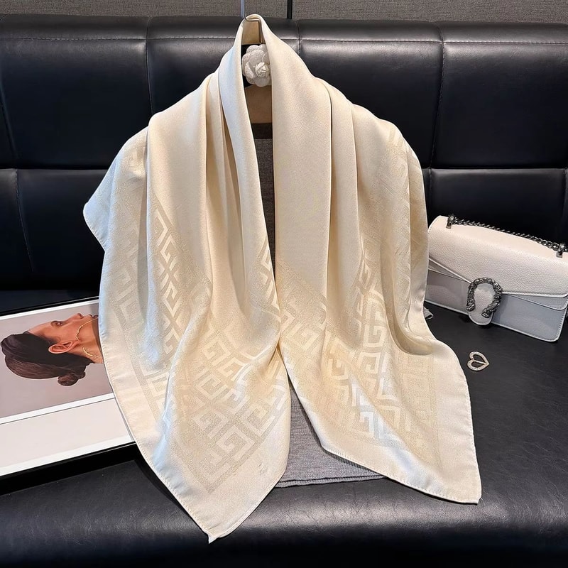 Womens SilkLike Square Hijab Scarf 2756x2756in Fashion Sun Protection Shawl Headscarf 9