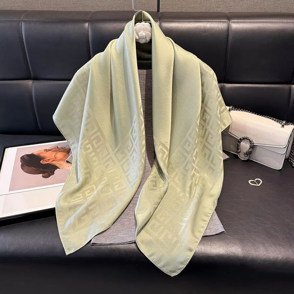 Womens SilkLike Square Hijab Scarf 2756x2756in Fashion Sun Protection Shawl Headscarf 16