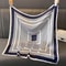 Womens Striped Silk Satin Square Scarf 2756x2756in Elegant Headband Neck Wrap Bandana 5