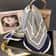 Womens Striped Silk Satin Square Scarf 2756x2756in Elegant Headband Neck Wrap Bandana 8