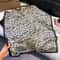 Leopard Print Satin Square Scarf For Women Hair Headband Neck Accessory 6