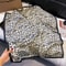 Leopard Print Satin Square Scarf For Women Hair Headband Neck Accessory 6