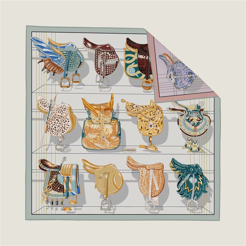 TwoSided Twill Women Scarf Sunscreen Shawl 3543in For Head Wrap Neck Accessory 4