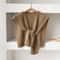 Women Lightweight Knit Neck Cape Solid Color Summer Shawl For Office Air Conditioning 13