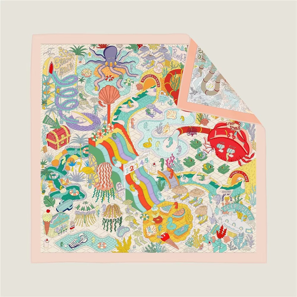 TwoSided Print Headband Scarf 3543x3543in For Women Hijab Neck Wrap Beach Sun Protection Shawl 12