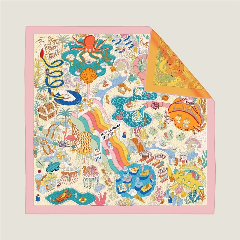 TwoSided Print Headband Scarf 3543x3543in For Women Hijab Neck Wrap Beach Sun Protection Shawl 7