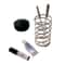 Stainless Steel Toothbrush Holder Bathroom Organizer For Toothpaste And Makeup Brush Storage 5