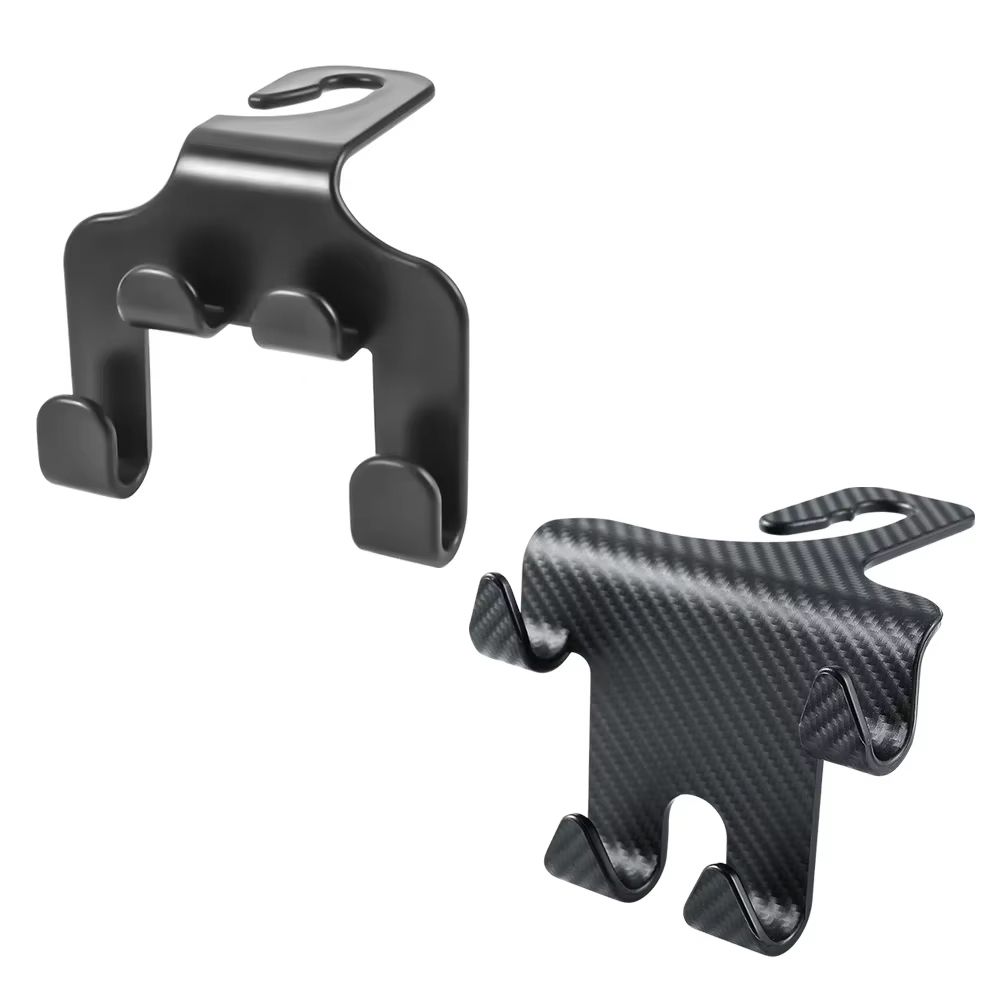 Universal Car Seat Headrest Hooks 4Pack Hanger Storage Organizer For Handbags Coats And More 11