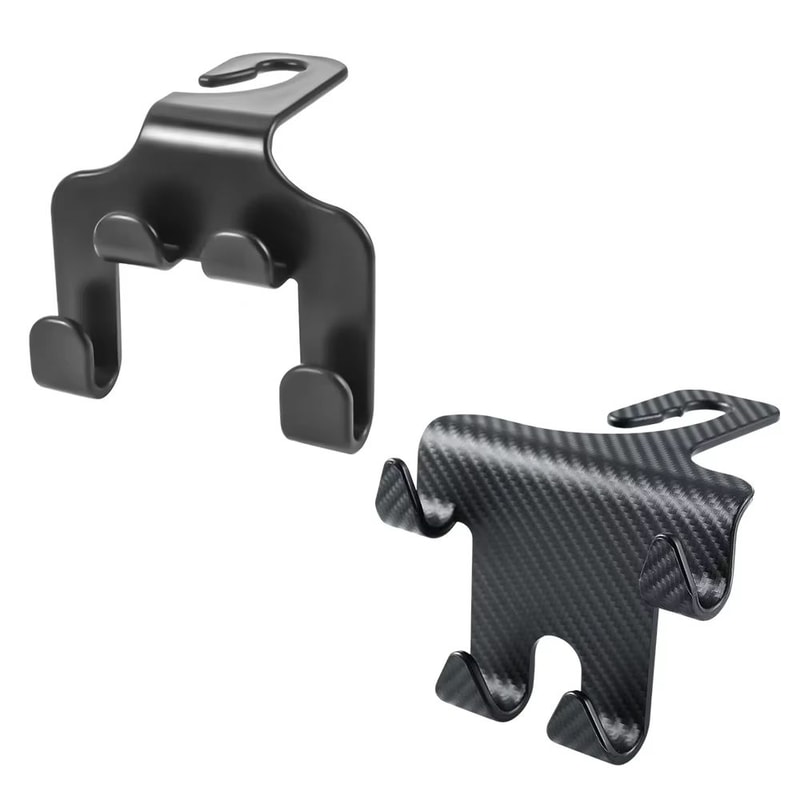 Universal Car Seat Headrest Hooks 4Pack Hanger Storage Organizer For Handbags Coats And More 11