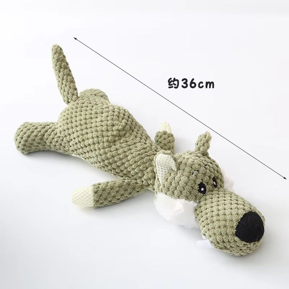 Plush Cartoon Puppy Dog Toy Interactive Chew And Squeak Toy For Small Dogs 6