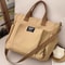 Urban Minimalist Large Capacity Canvas Crossbody Tote Bag For Women Commuting And Student Use 1