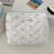 Fashion Cherry Quilted Cotton Makeup Bag Portable Cosmetic Tote For Women 10
