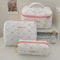 Fashion Cherry Quilted Cotton Makeup Bag Portable Cosmetic Tote For Women 5