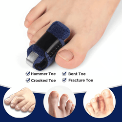 hammer toe corrector brace for women, soft splint wrap for pain relief & toe alignment