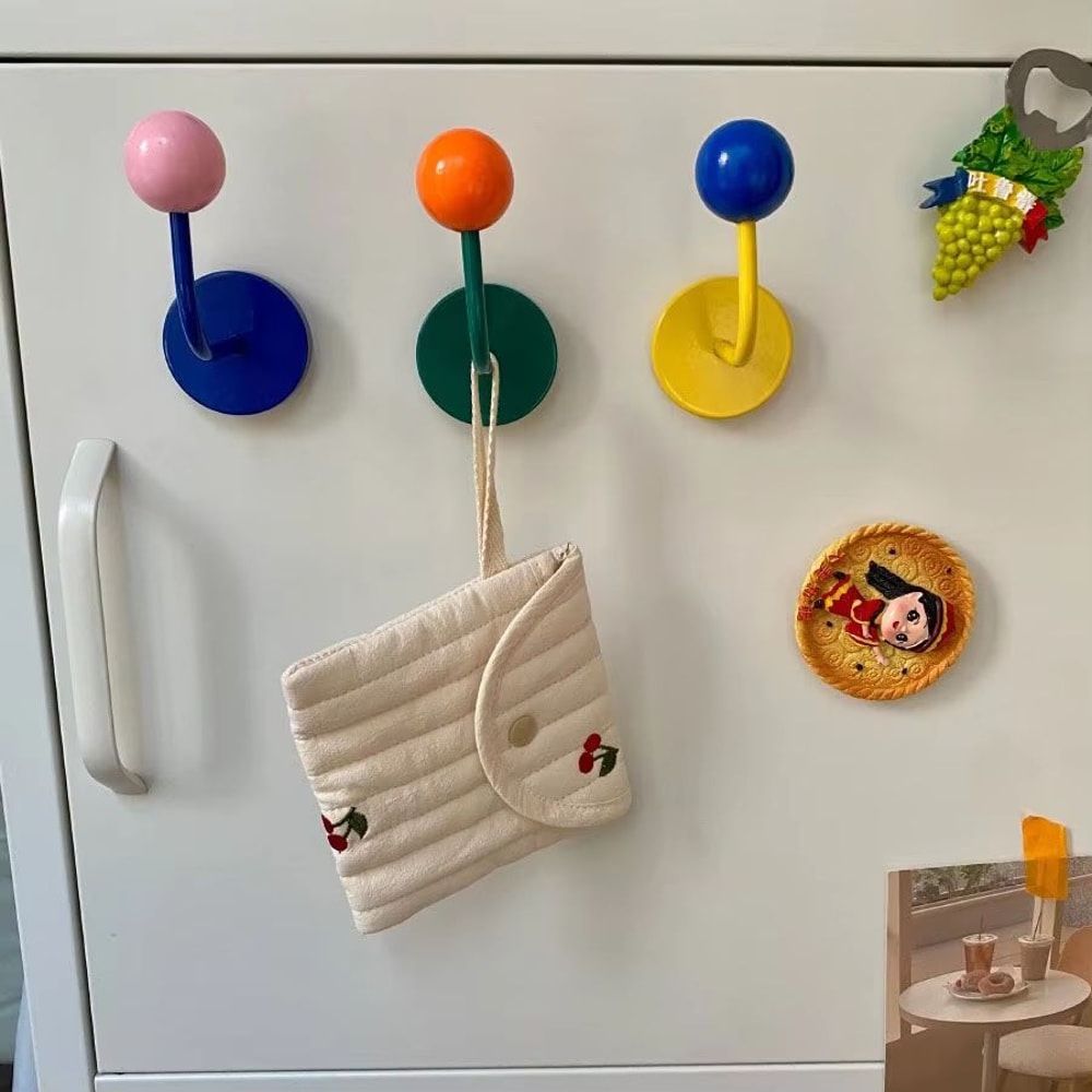 Strong Magnetic Hook No Drill Traceless Kitchen Bathroom Refrigerator Hanger 2