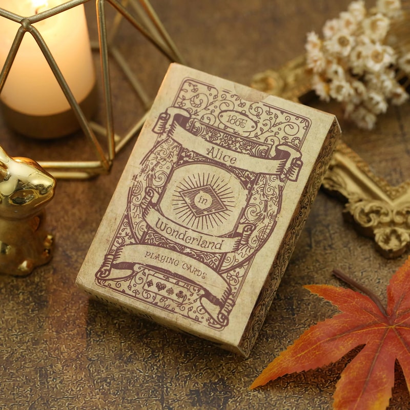 Vintage Alice In Wonderland Playing Cards Deck Retro Poker Style Collectible Set 2