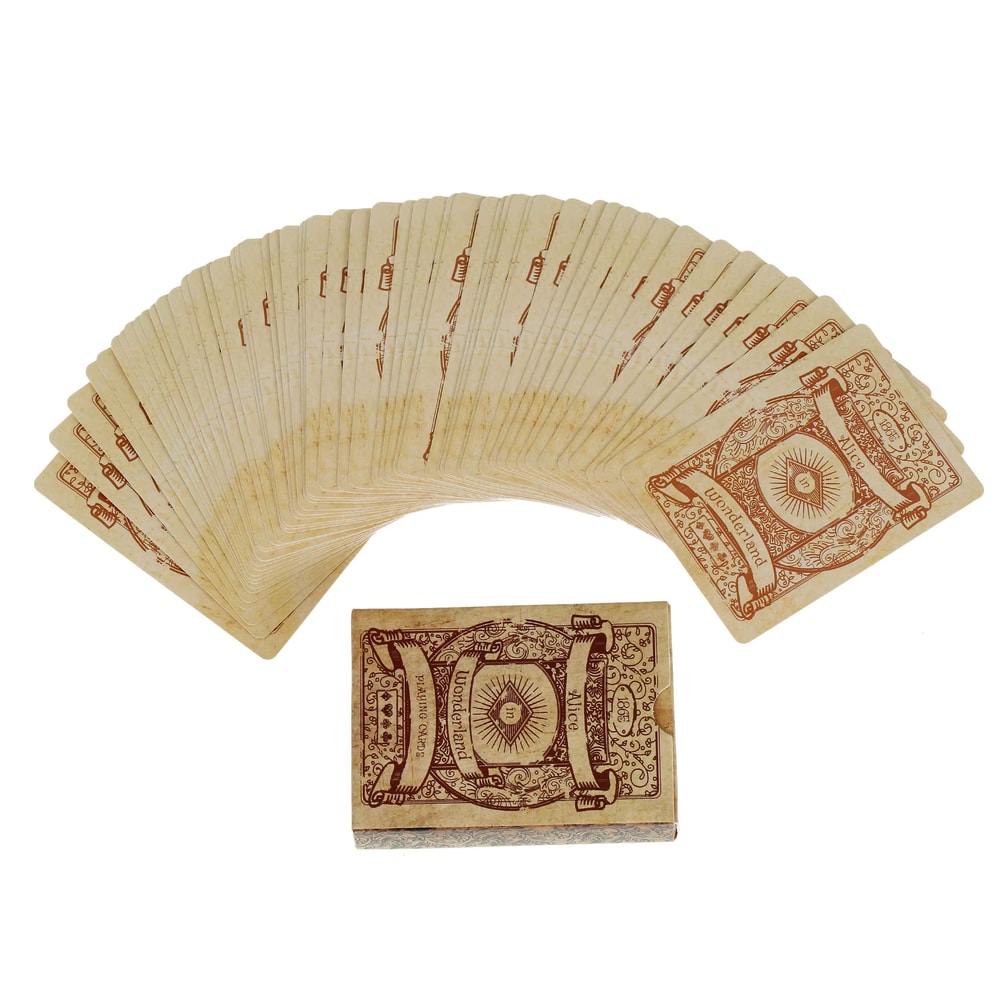 Vintage Alice In Wonderland Playing Cards Deck Retro Poker Style Collectible Set 5