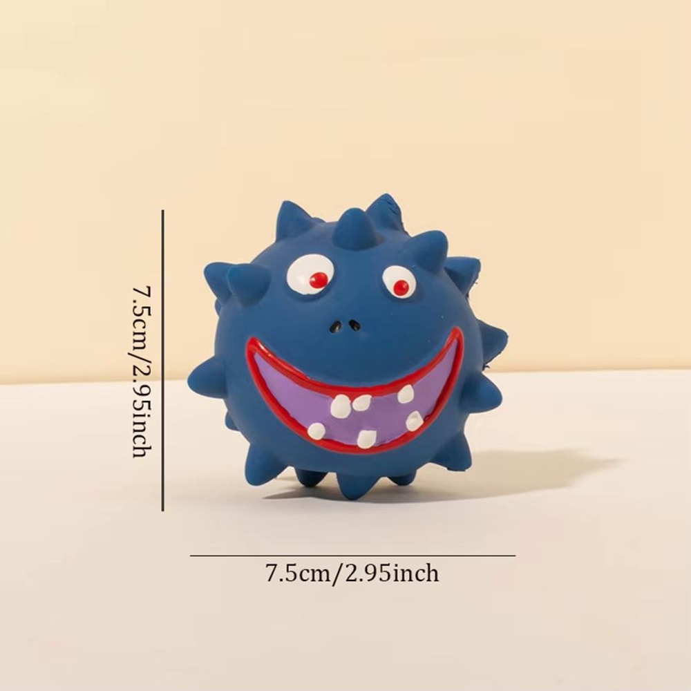 Cute Squeaky Puppy Chew Toy BiteResistant Thorn Molar Cleaner Interactive Dog Toy 6
