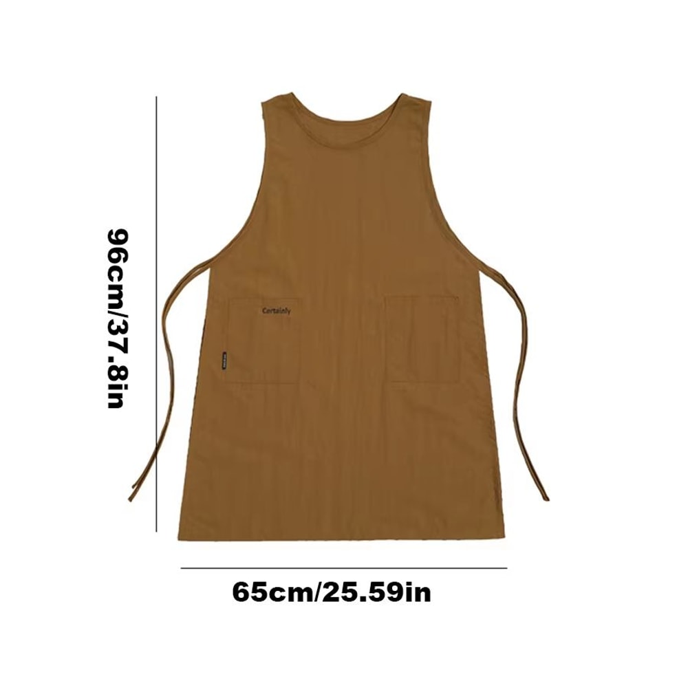 Waterproof Long Kitchen And Work Apron With Pockets For Women Cooking Painting And Beauty 5