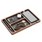 Solid Wood Desktop Storage Box With Partitions For Phones Headphones And Small Items 4