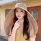 Women Wide Brim Sun Visor Hat With Neck Cover UV Protection Ponytail Cap For Fishing Hiking 3